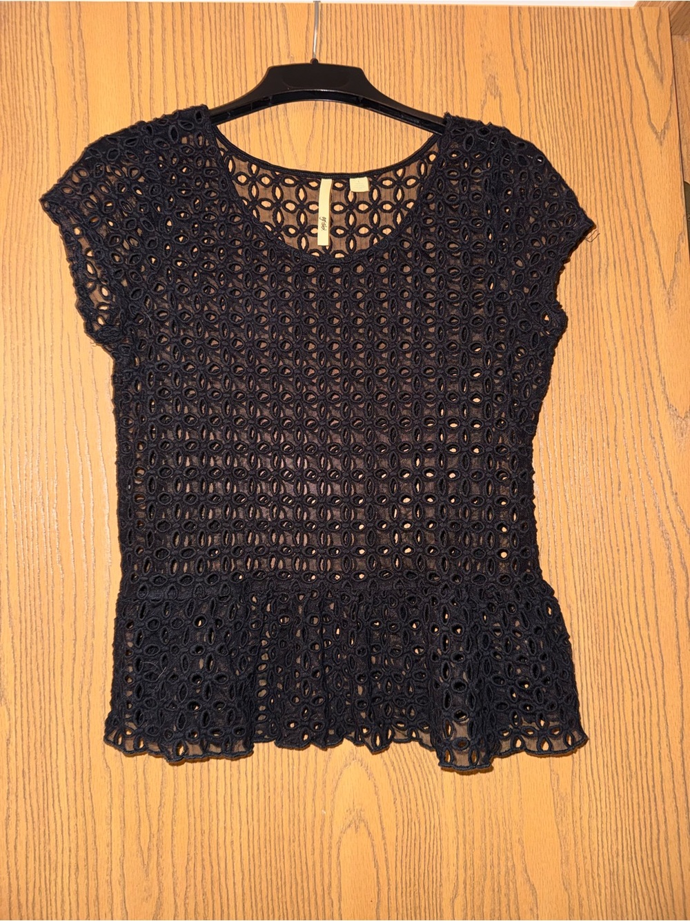 Crochet Black Top